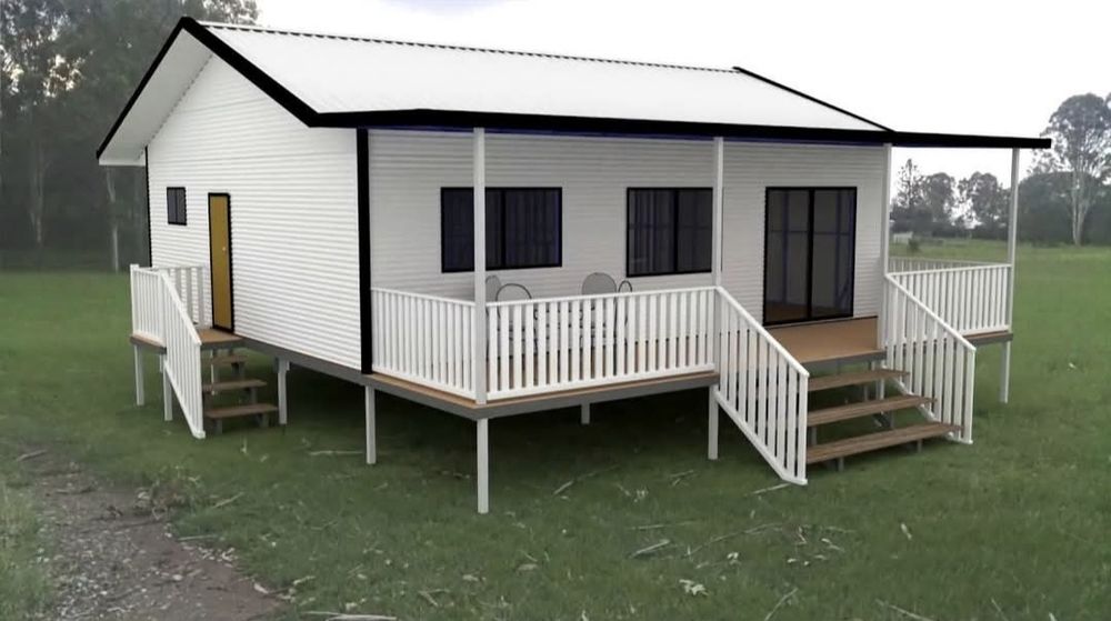 Vand casa pe structura metalica