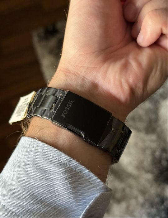 Ceas bărbătesc Fossil FS4552 negru quartz cronograf