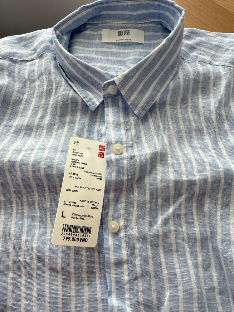 Льняная рубашка UNIQLO