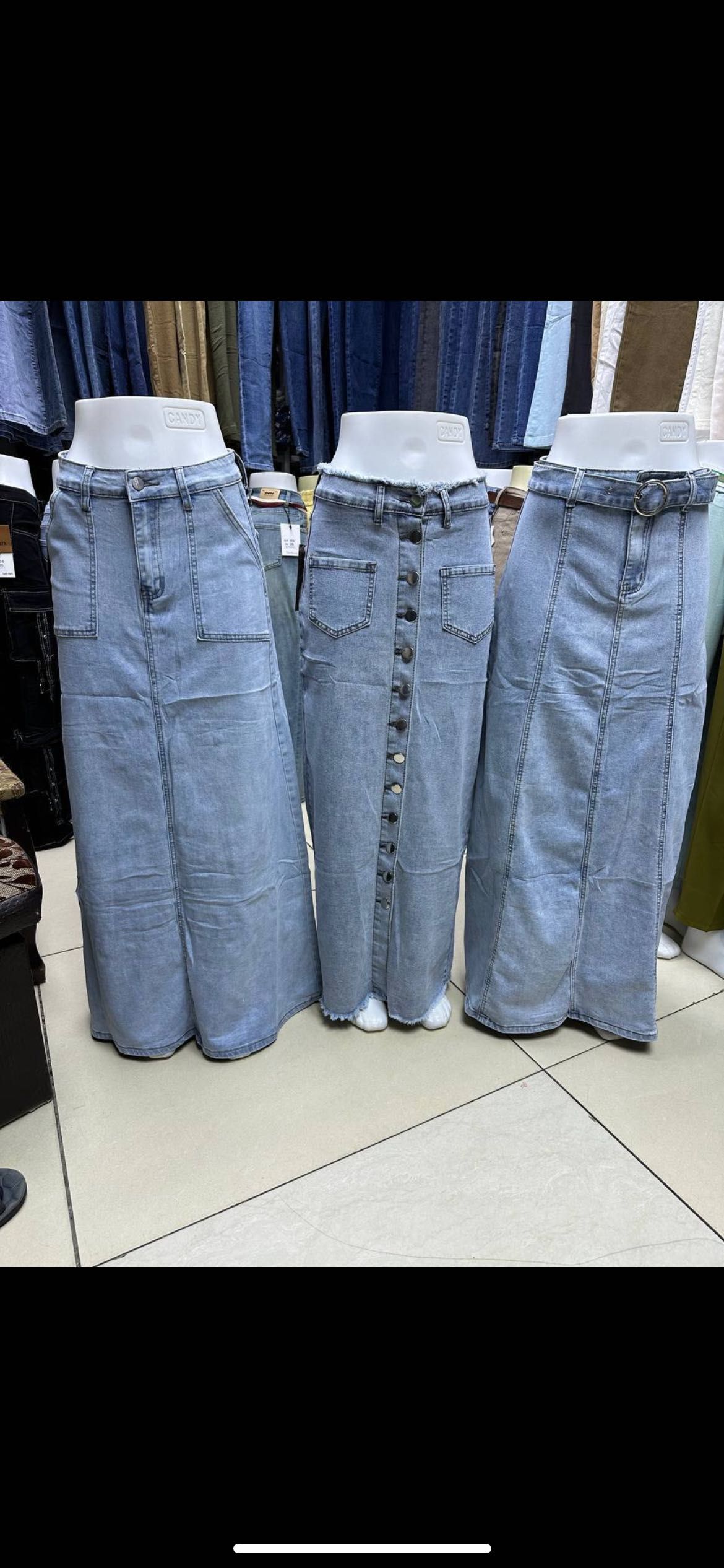 Юбки джинсовые качество люкс есть все размеры