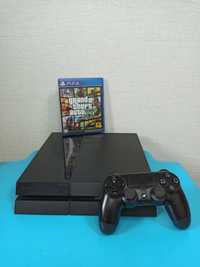 Игровая консоль PlayStation 4, 500Гб (не прошитая) + игра GTA5