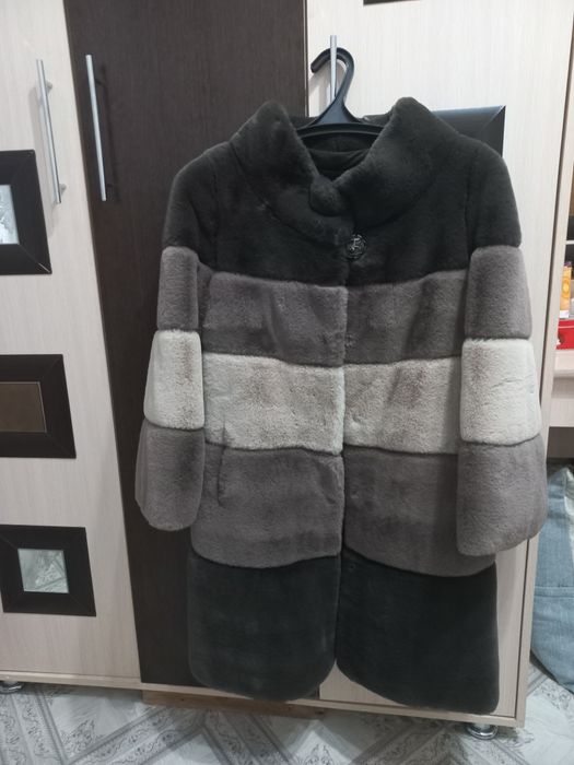 Срочно продам шубу мутон б/у, шубу, р-р 46.