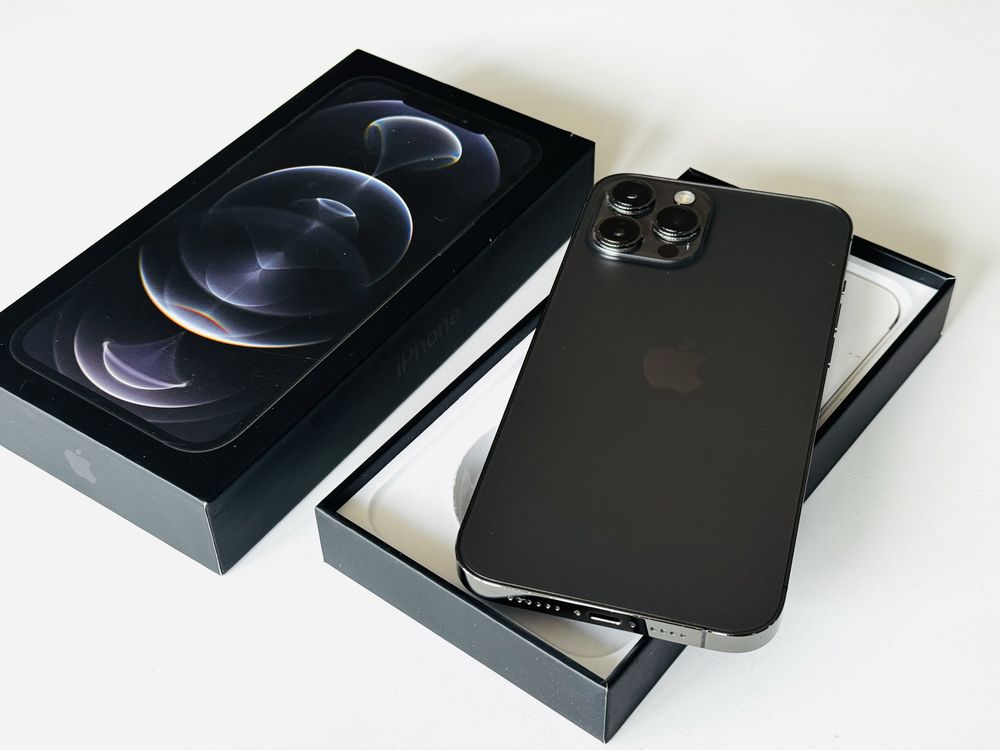 Iphone 12 Pro Max 256GB Graphite 100% Батерия! Гаранция 6 месеца