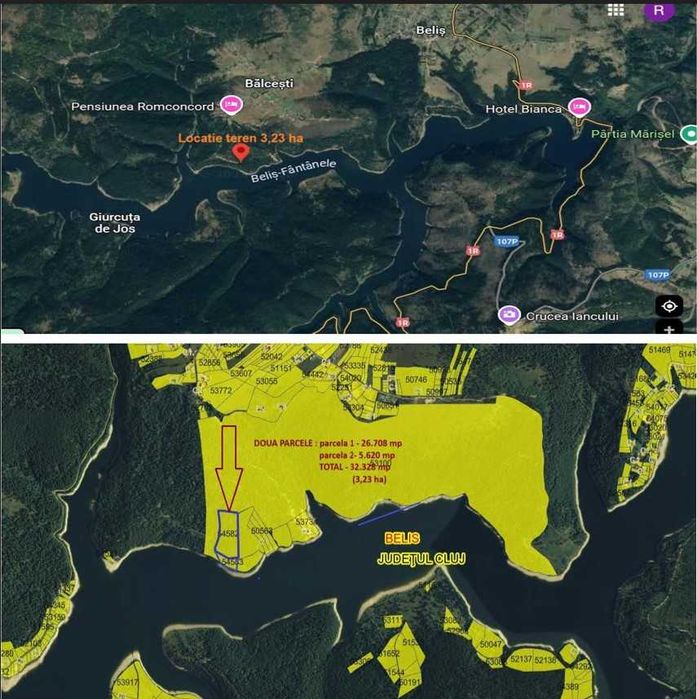 Vand Teren Balcesti/Belis cu deschidere la lacul Belis-Fantanele