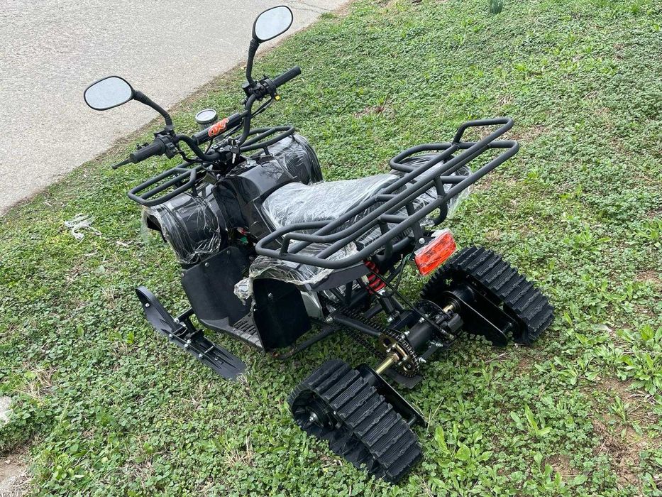 Snowmobile Kit Conversie de la ATV cu Senile si Skiuri de Zapada