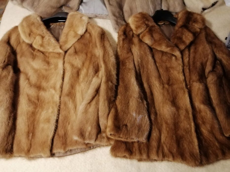 Jacheta din blana naturala vizon ,clasa superioara.