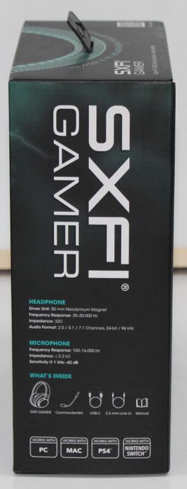 Слушалки Creative SXFI Gamer