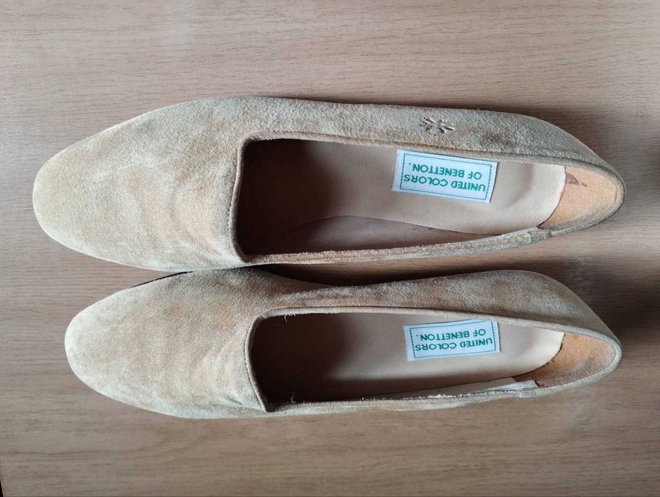 НОВИ Италиански дамски обувки марка BENETTON, тип балерини