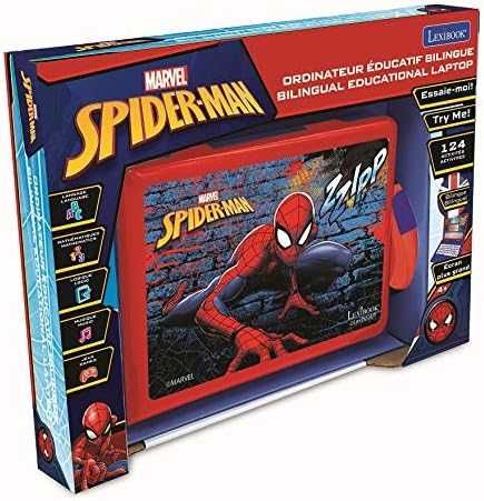 Laptop educational Lexibook Spiderman, 124 de activitati
