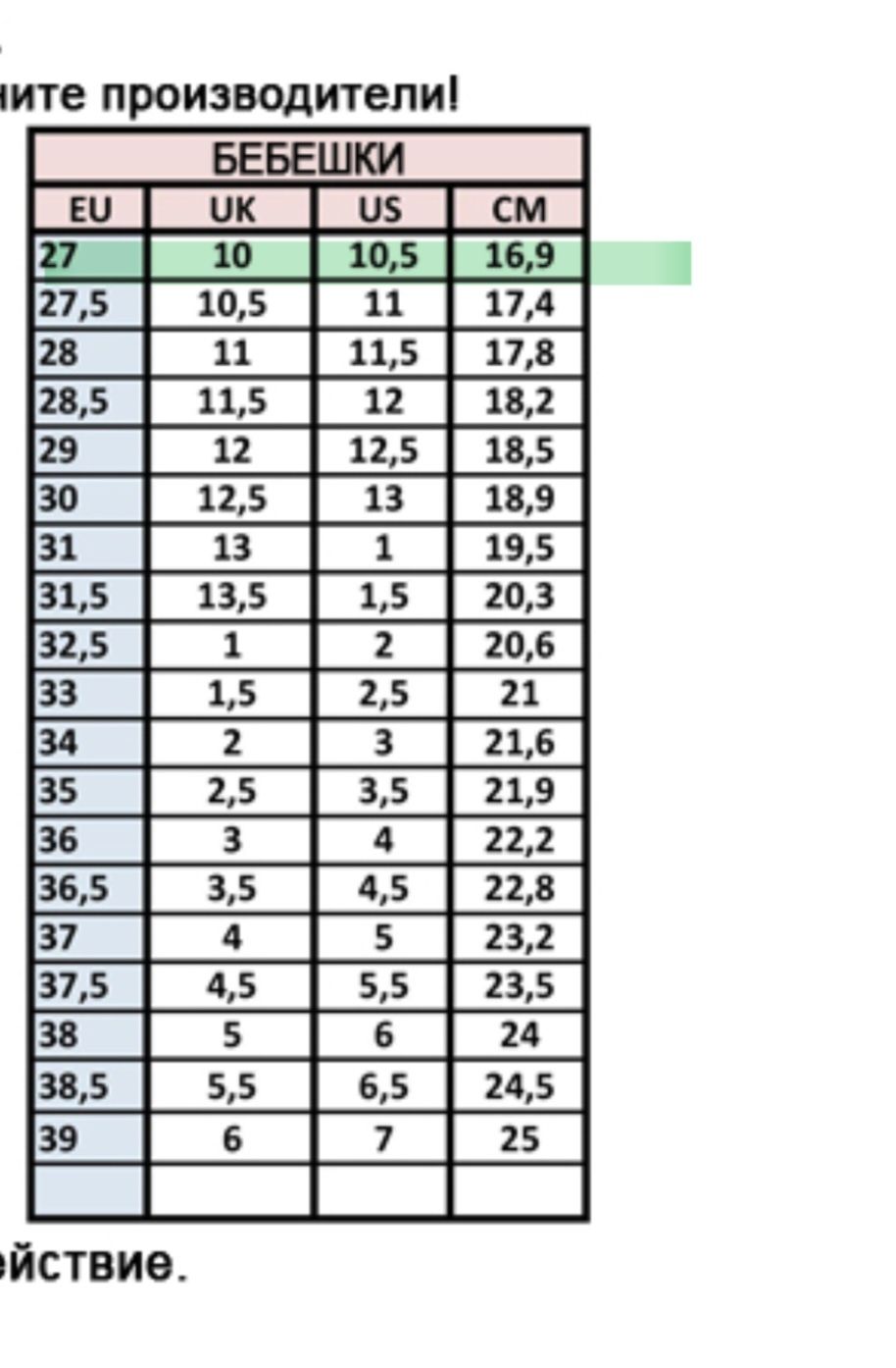 Детски апрески 16,9см #27