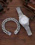 Ceas iced out + bratara