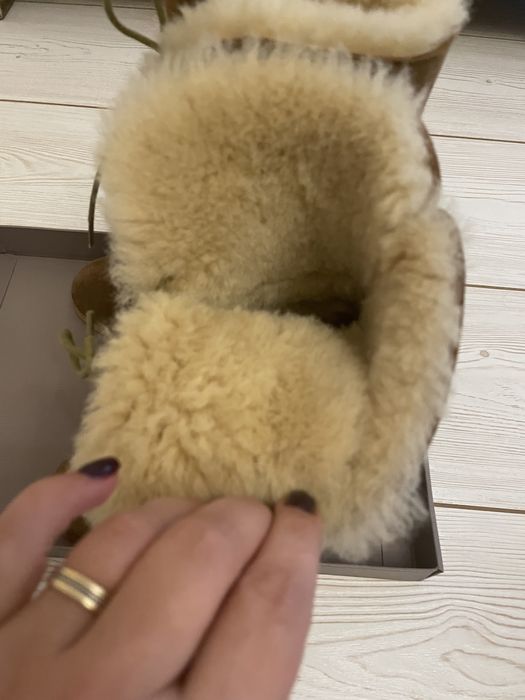 Vand botine/ ghete de piele, masura 36, imblanite