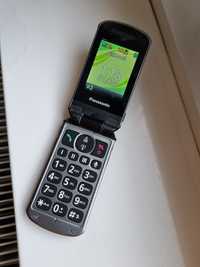 Telefon Panasonic cu incarcator,  carcasa fisurata