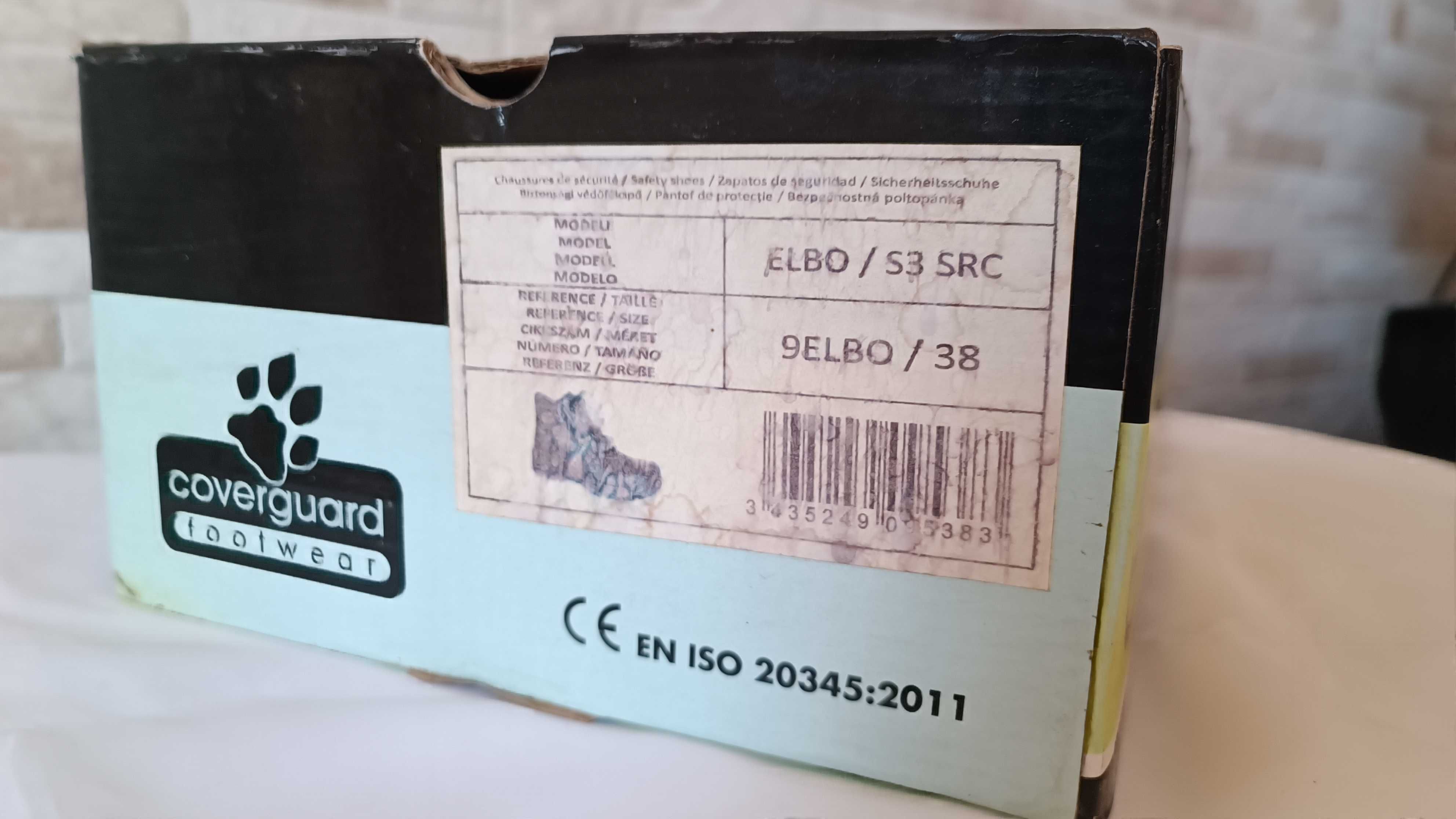 Работни обувки COVERGUARD ELBO S3 SRC - 38 номер - НОВИ