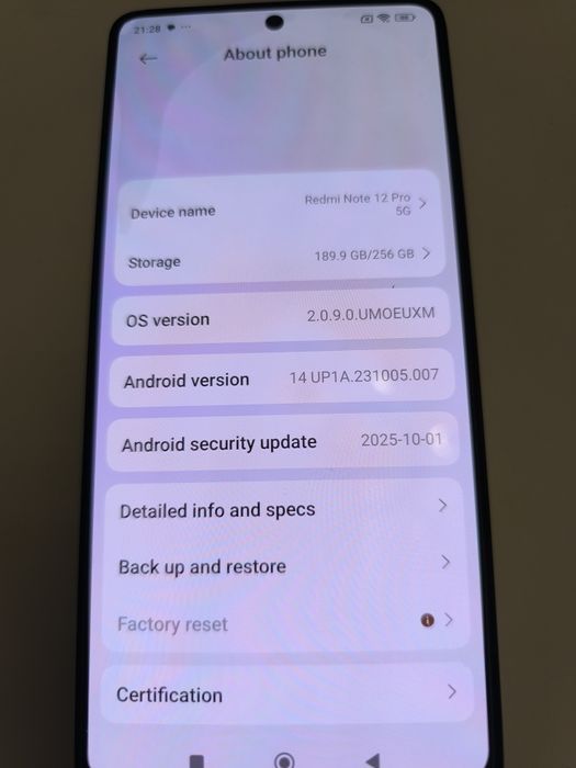 Xiaomi redmi note 12 Pro