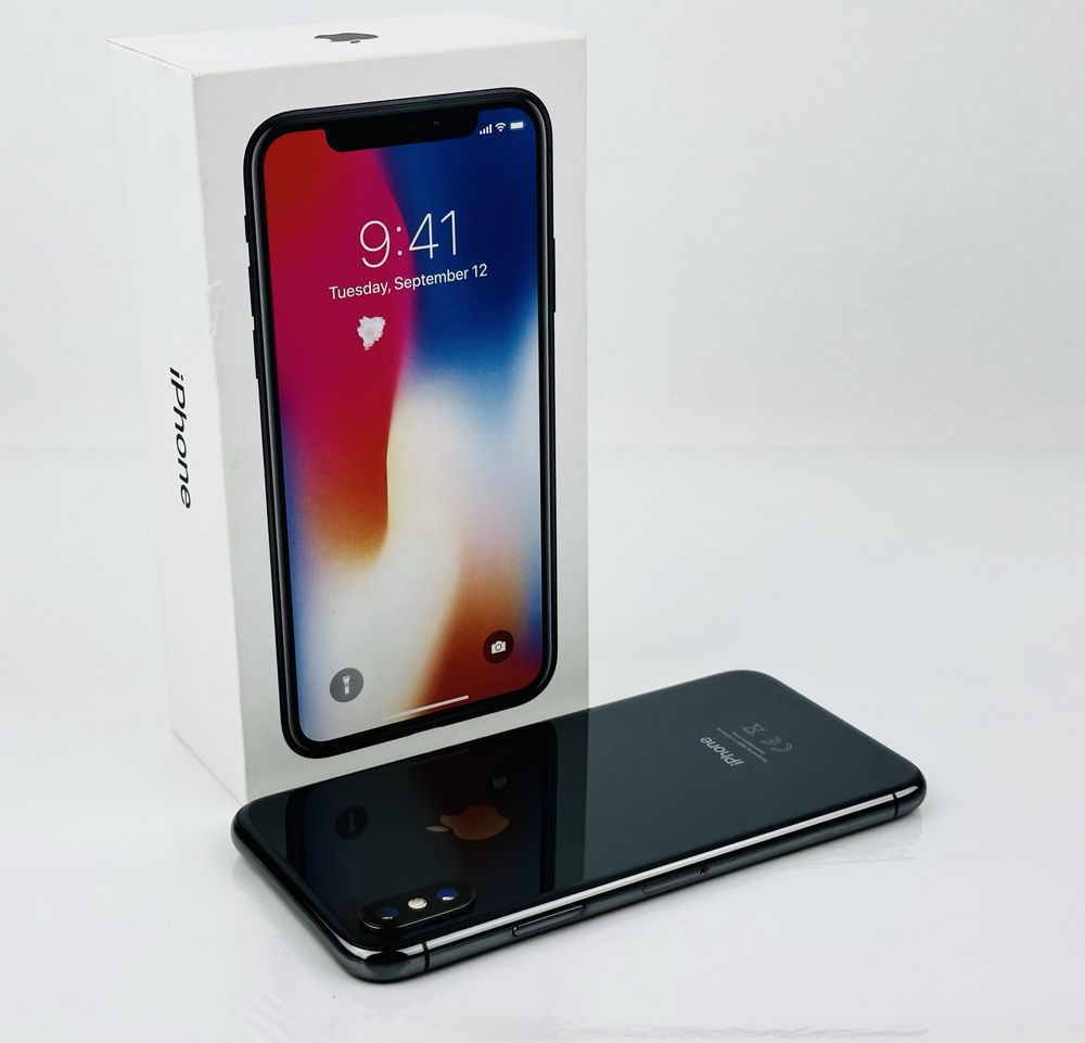 Apple iPhone X 64GB Space Gray Перфектен! Гаранция!