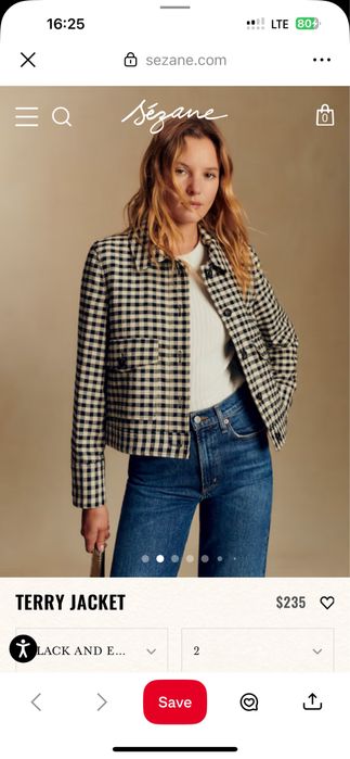 Сако на фирма sezane