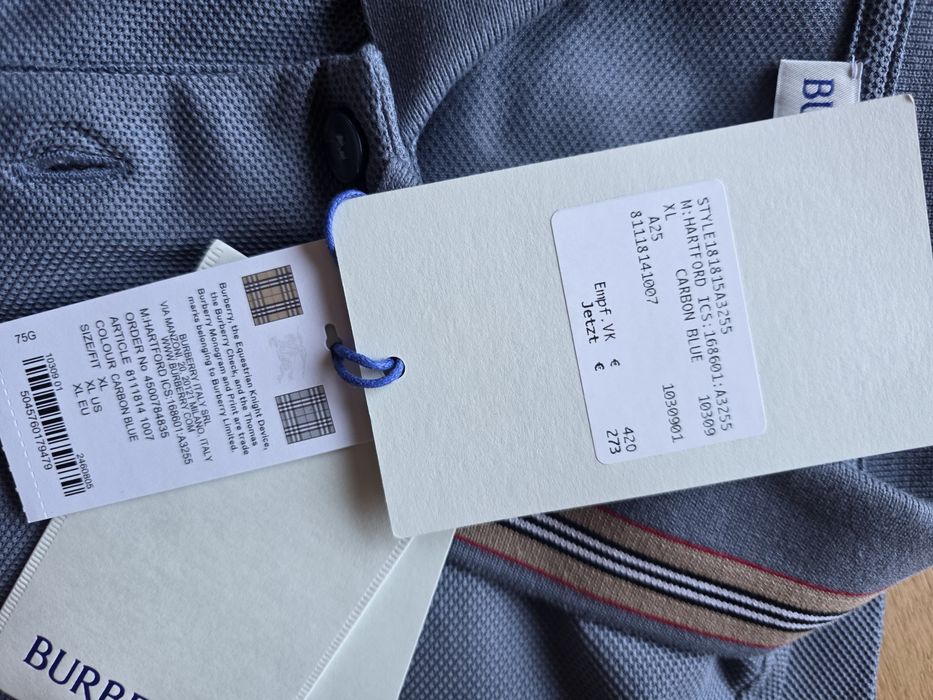 Burberry мъжка риза с къс ръкав xl