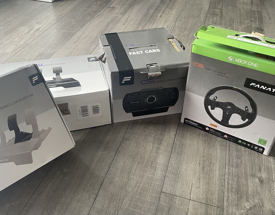 FANATEC CSL Elite. Setul volan, pedale cu Loadcell Kud si Base