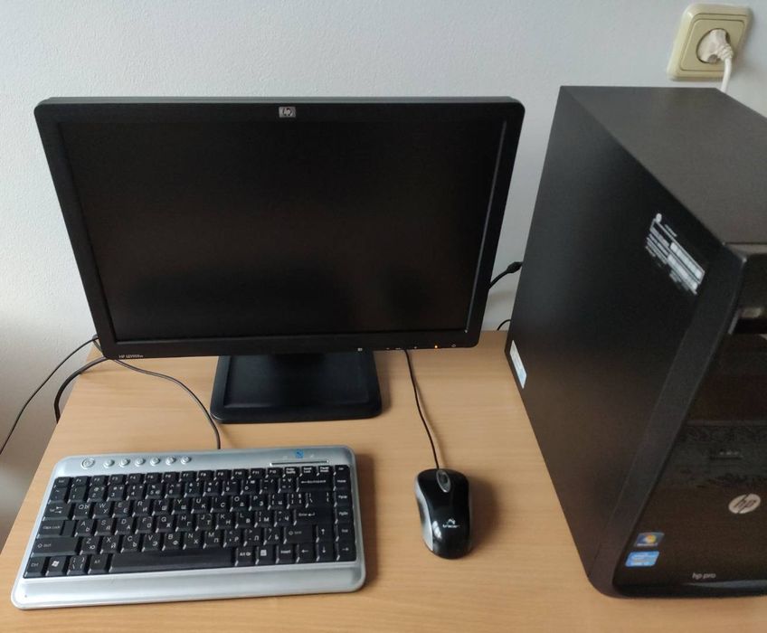 Компютър HP Pro 3400 MT i5 2500K / 8GB ram / 250gb hdd + Монитор HP 19
