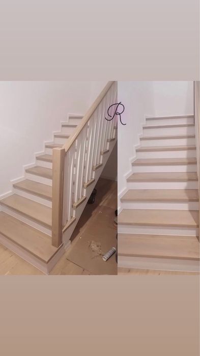 Scara interioara lemn masiv