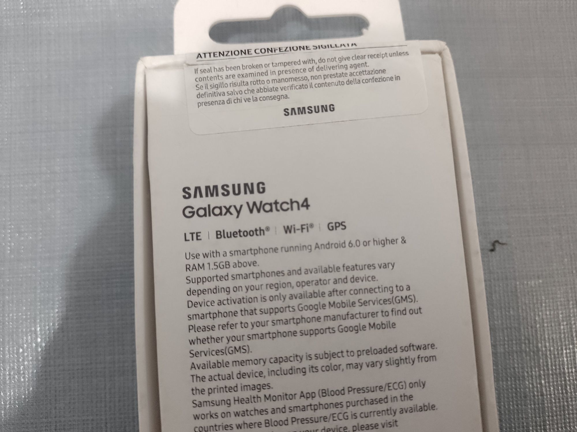 Samsung Watch 4 LTE 44mm Full box