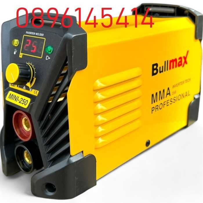 Качествен Електрожен BULLMAX 250 ампера - инверторен - модел 2024