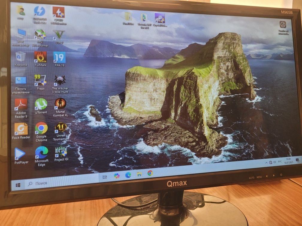 Компьютер Core i5 4х ядерный с 19" IPS Монитором. Windows 10.