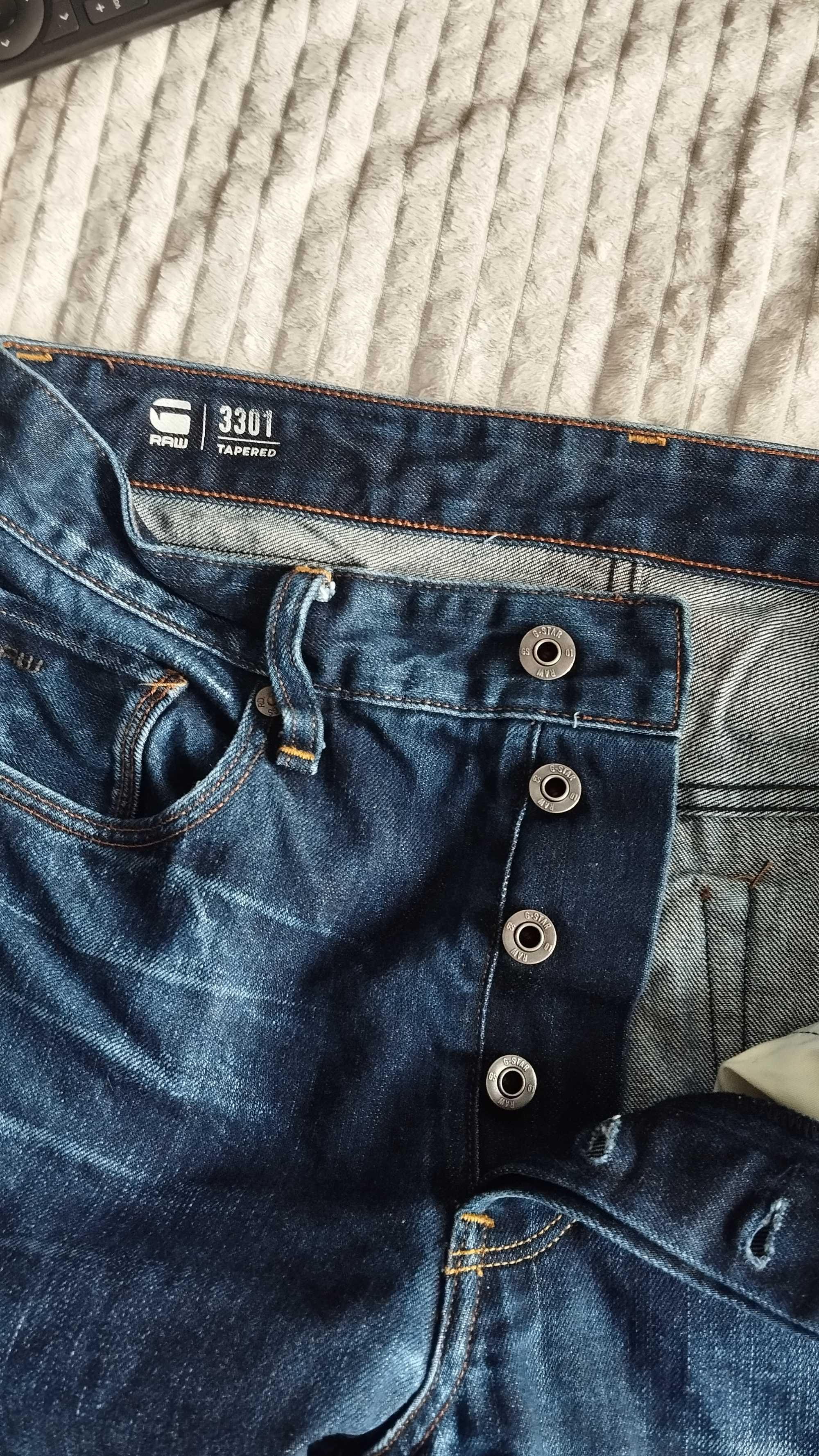 G-Star Raw 3301 мъжки дънки размер 31х34 в тъмно син цвят