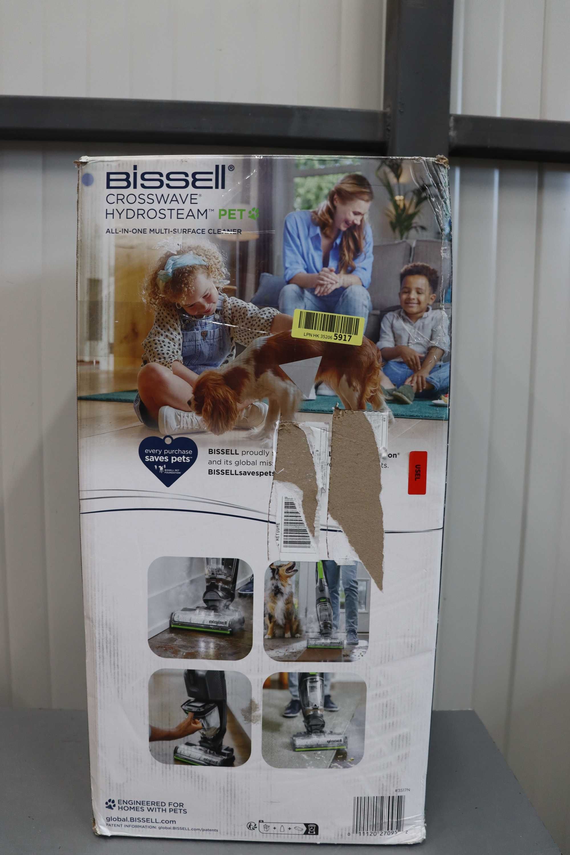 Прахосмукачка за мокро/сухо почистване BISSELL CrossWave HydroSteamPET