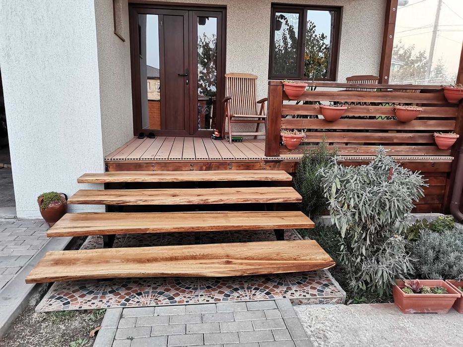 Pergole,podele,scari din lemn.