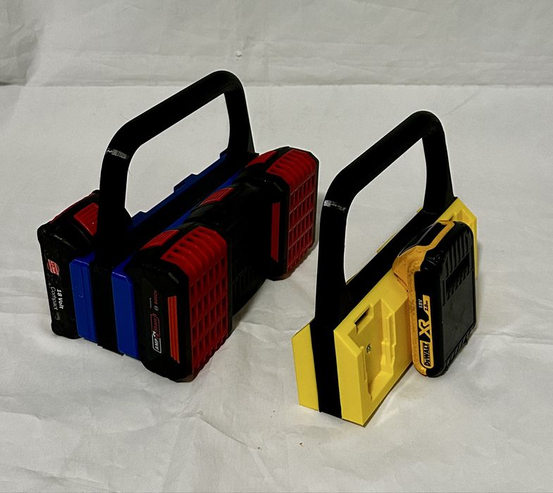 Geanta /Suport acumulatori 6 compatibili Milwaukee Dewalt Bosch Makita