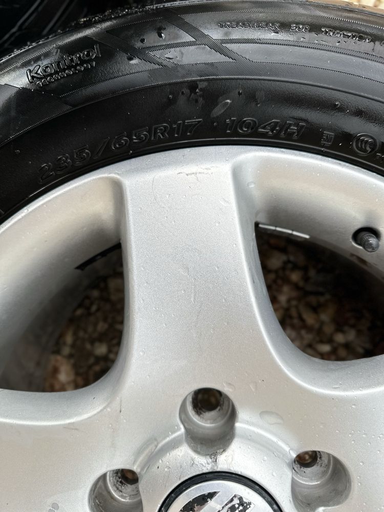 Джанти Vw Touareg 17 5х130 с гуми Hankook 235/65/17 DOT 2022