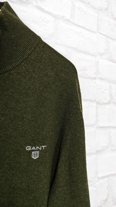 GANT Lambswool Оригинална мъжка жилетка / Пуловер с Цип Размер L