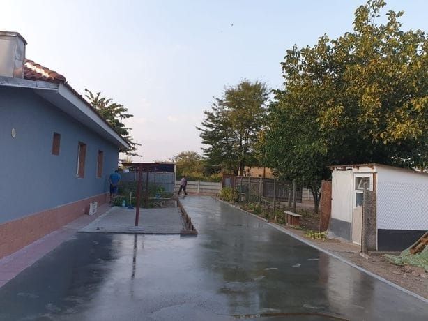 Turnare beton cu Elicopter și Cuarț gri sau colorat, Elicopterizare