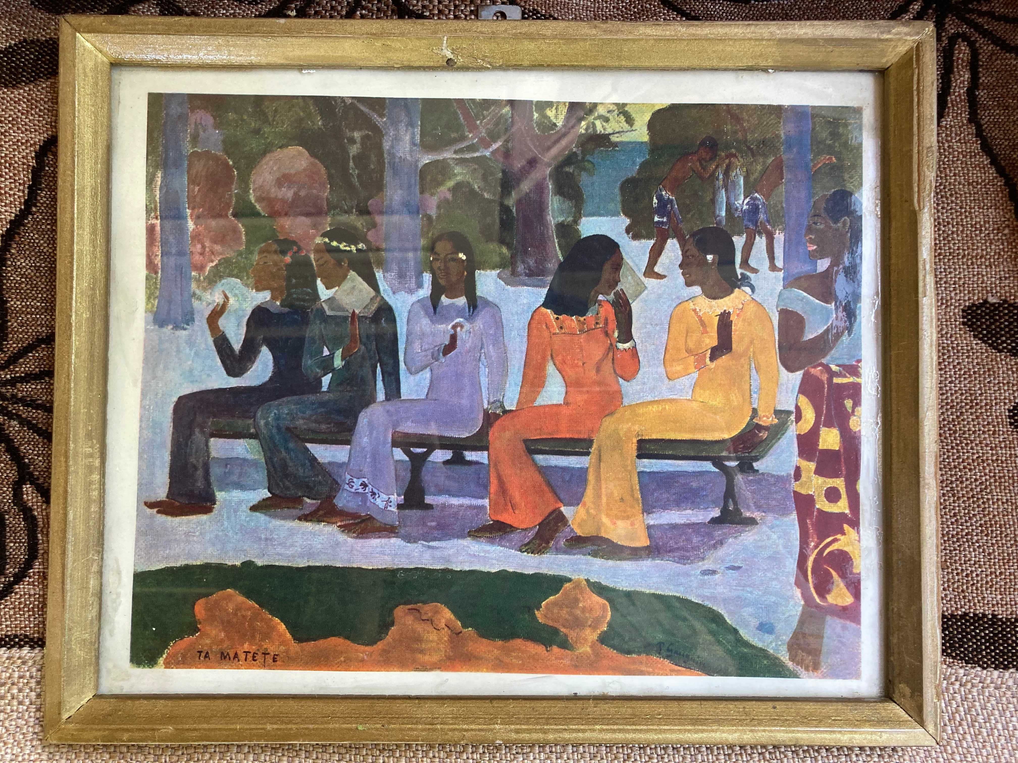 Tablou - Paul Gauguin - Ta Matete Nu vom merge la piata astazi 1892