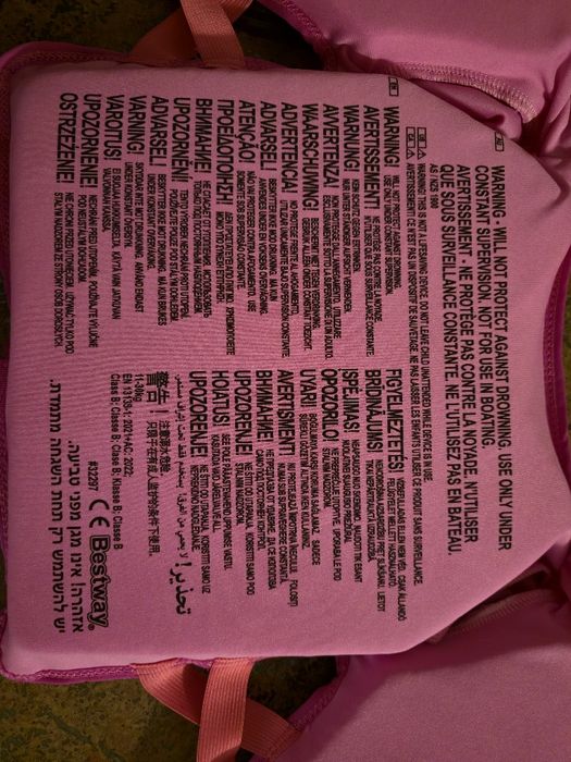 2 x Vesta Inot din Spuma Sirena cu Maneci pentru Copii (1-6 Ani/11-3