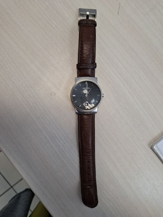 Ceas Lanvin, curea maro