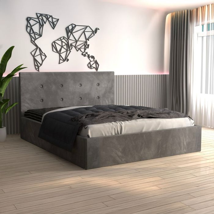 Pat FILIP tapitat catifea premium cu saltea