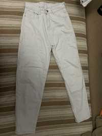 Белый-серый джинсы
