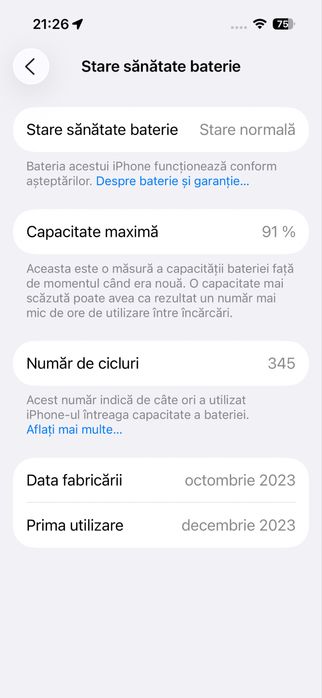 iPhone 15 Black 128 GB ca nou