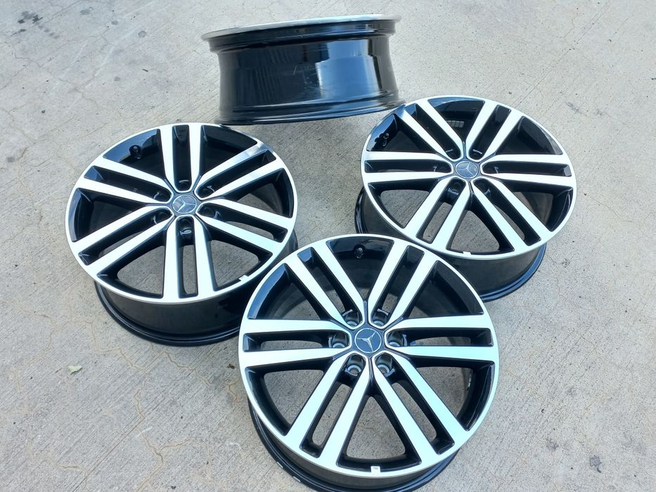 19.Оригинални Mercedes X W470 7.5ж ет50 Blac Polish 6x114.3 Като Нови