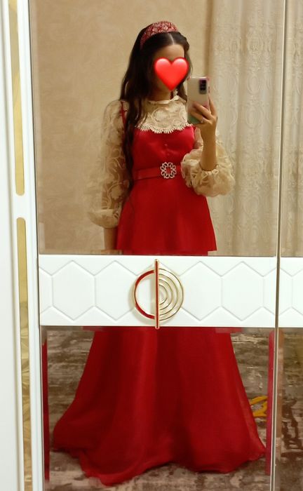 Красный Вечернее платье