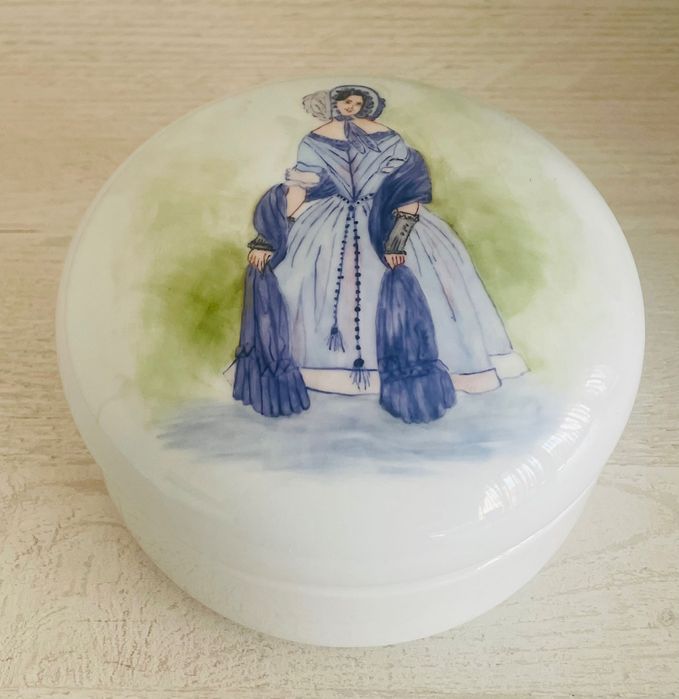 Fustenberg   , ръчно рисувана порцеланова кутия за бижута, за бонбони