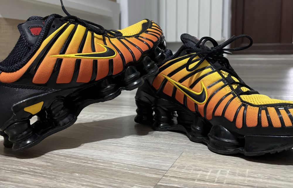 Nike Shox TL Black-Amarillo-University Red