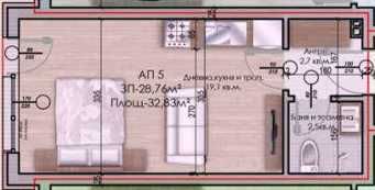 Продава се Двустаен апартамент в Велинград - 60 кв.м за 817 €/кв.м - Снимка #3