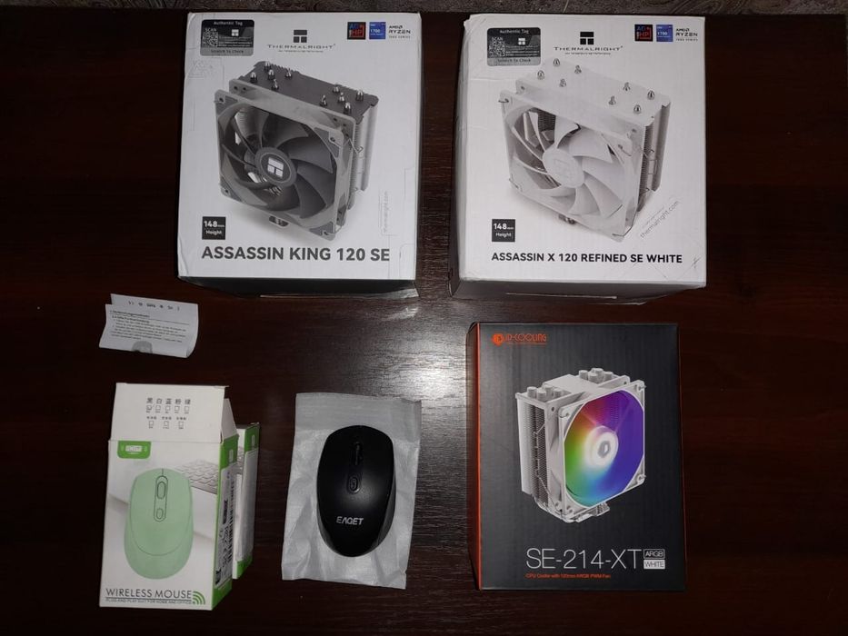 Материнская плата, ОЗУ DDR4, кулер для процессора