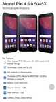 Alcatel Pixi 4 5045X Smartphone Android 6.0