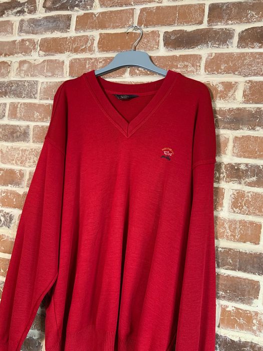 Pulover Paul & Shark Made in Italy 4XL rosu