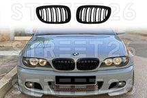 Grile Centrale BMW Seria 3 E46 Coupe Cabrio (2003-2005) Negru Lucios